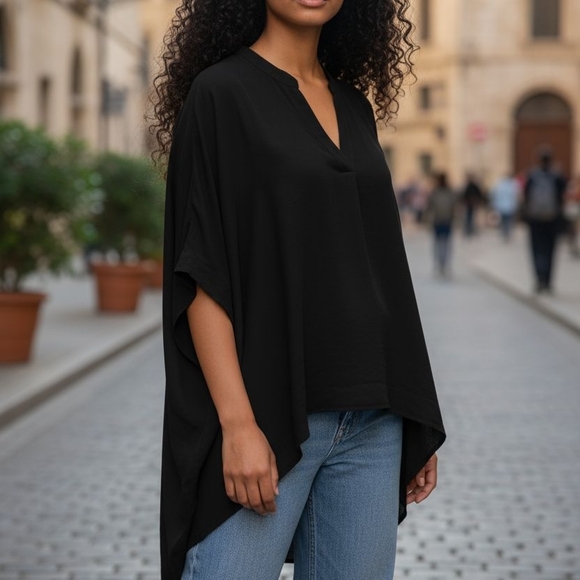 FAVLUX Tops - Favlux Fashion Elegant Black Women's Top Size S